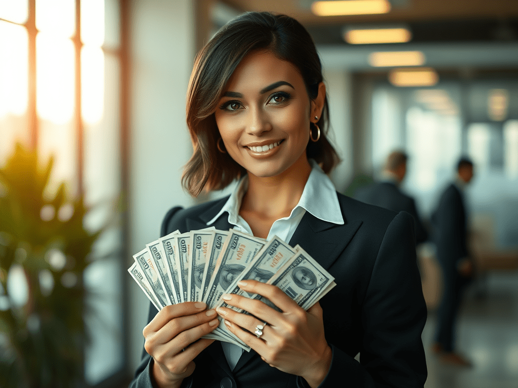 image-of-a-35-year-old-woman-who-looks-like - KINDCOMPASSCOACH psychology of spending woman who looks like she is confident about money
