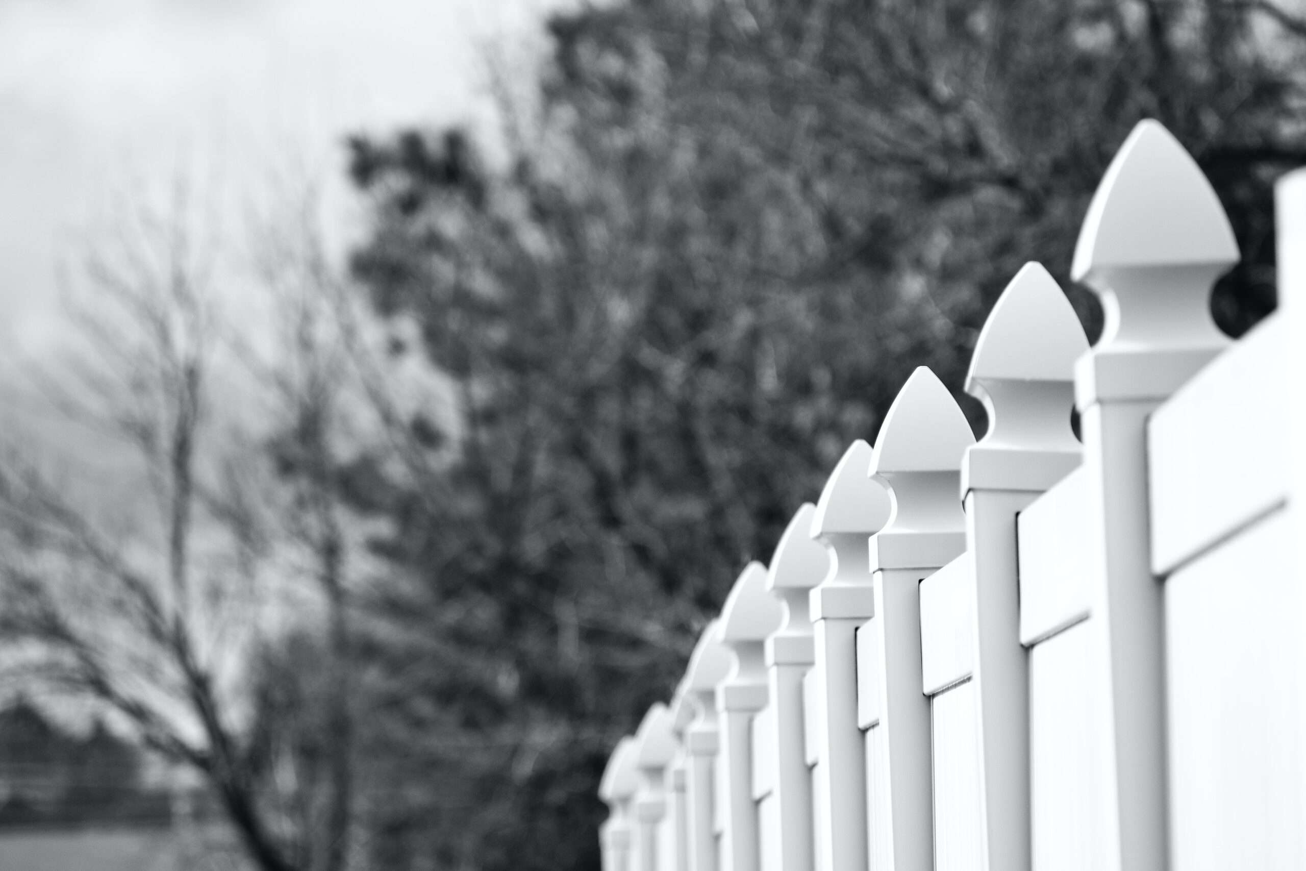 Boundary with Adult Children picture of a white picket fence