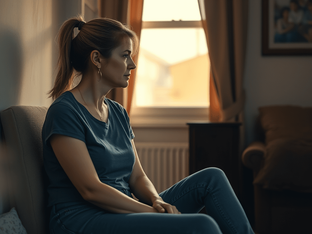 show-an-image-of-a-40-year-old-woman-who - KINDCOMPASSCOACH arrested development image of a woman who looks as though she is socially isolated