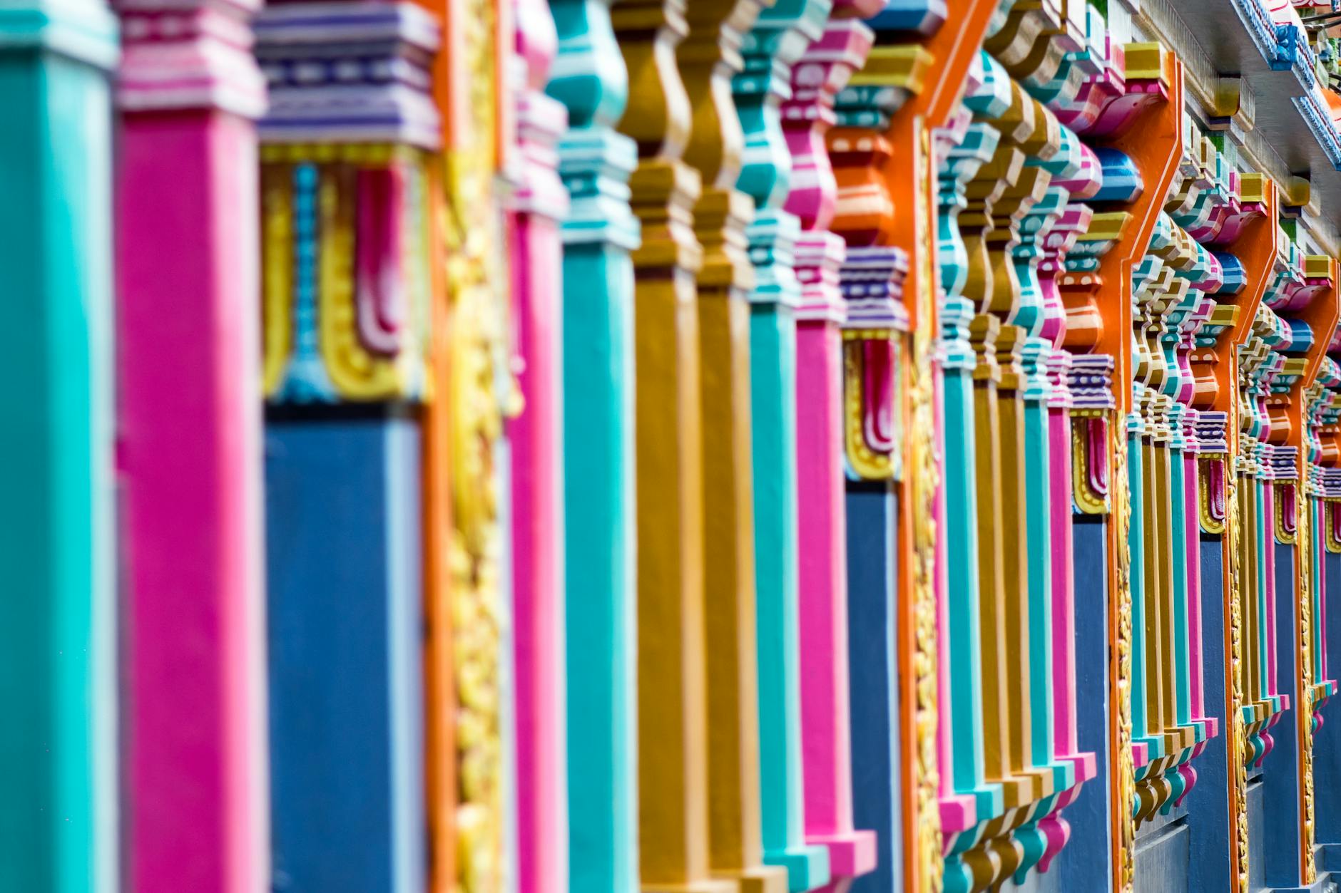 colorful columns