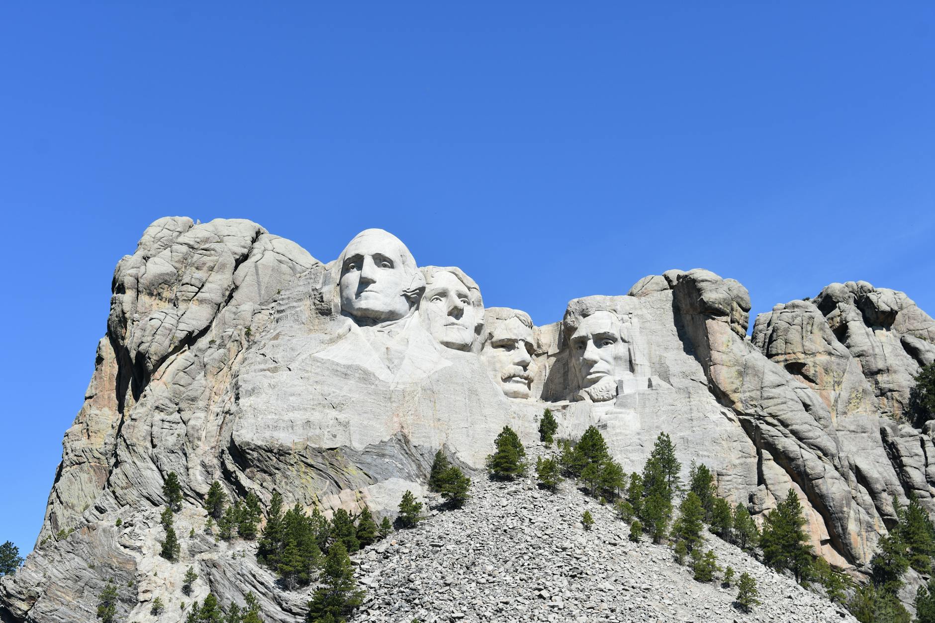 rocky mountain under the blue sky