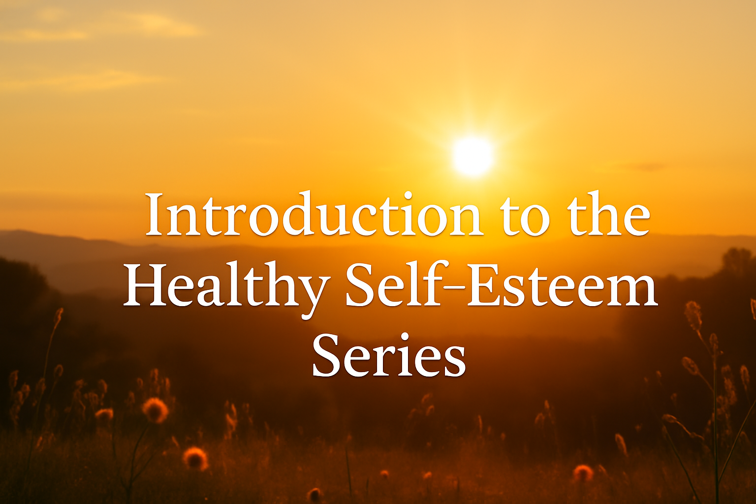 Introduction to the Healthy Self-Esteem Series