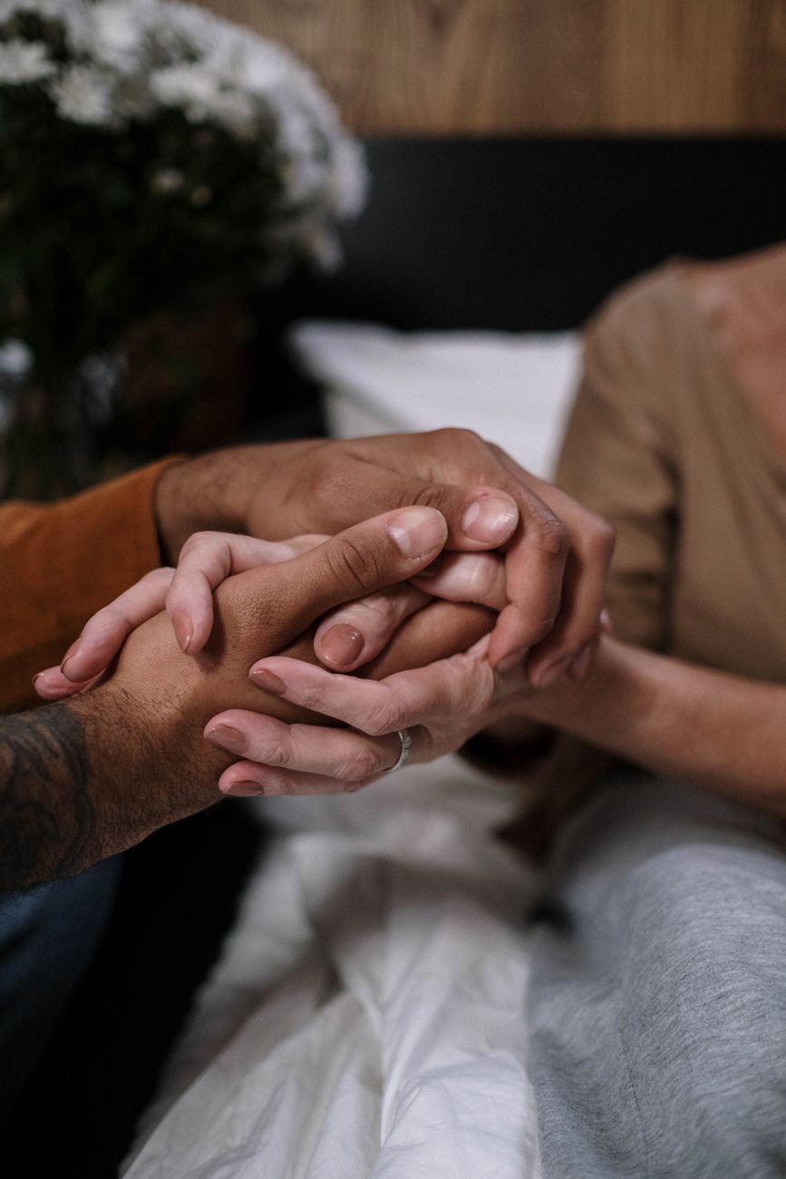 people holding hands